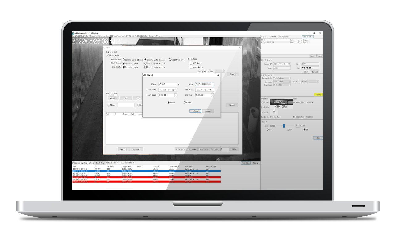 ANPR IP cameras with OCR
